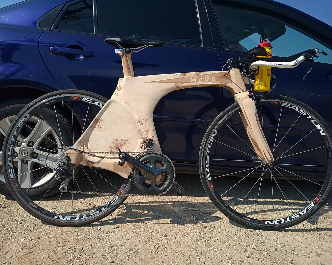 ξύλινο ποδήλατο